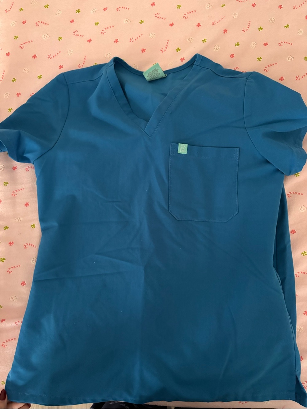 Garde-Malade women’s scrubs Santorini Blue